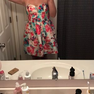 floral homecoming dress